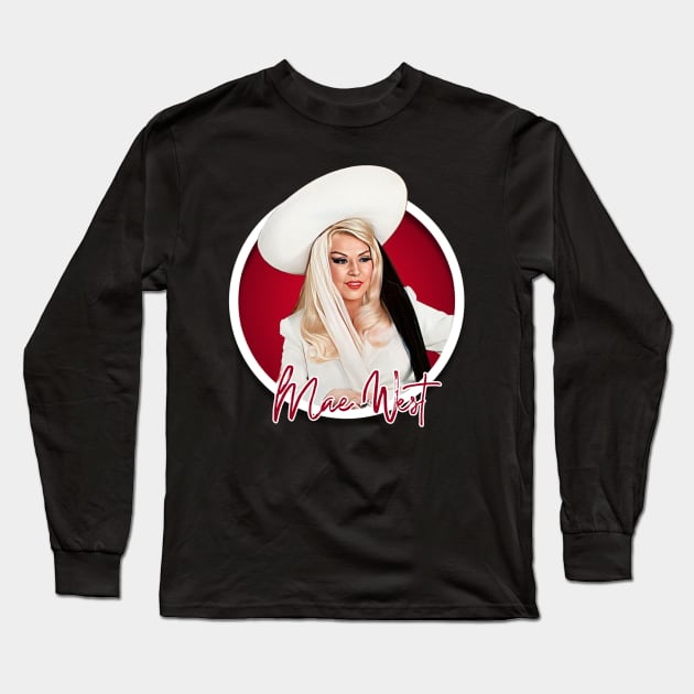 Mae West Long Sleeve T-Shirt by Zbornak Designs